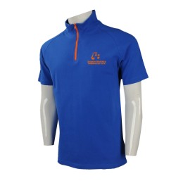 P918 大量訂購男裝短袖Polo恤 設計企領拉鏈男裝短袖Polo恤 香港大學宿舍 班衫 小企領 恤衫領   彩藍色 P918 大量訂購男裝短袖Polo恤 設計企領拉鏈男裝短袖Polo恤 香港大學宿舍 班衫 小企領 恤衫領   彩藍色